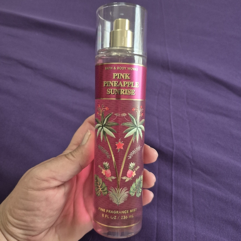 Bath & Body Works Pink Pineapple Sunrise Fine Mist Body Spray New - Picture 3 of 7
